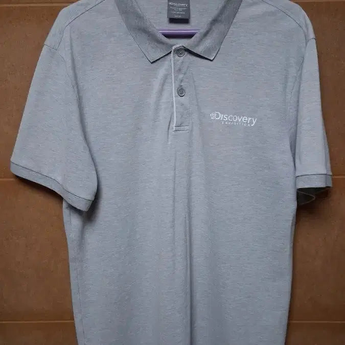 [BUNJANG] Discovery Polo T-Shirt Grey XL / 디스커버리 폴로 반팔 티셔츠 그레이XL