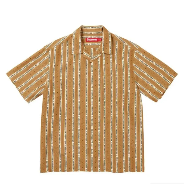 [BUNJANG] Supreme Old English Stripe Silk Shirt - Size L / supreme old english stripe silk shirts[L]