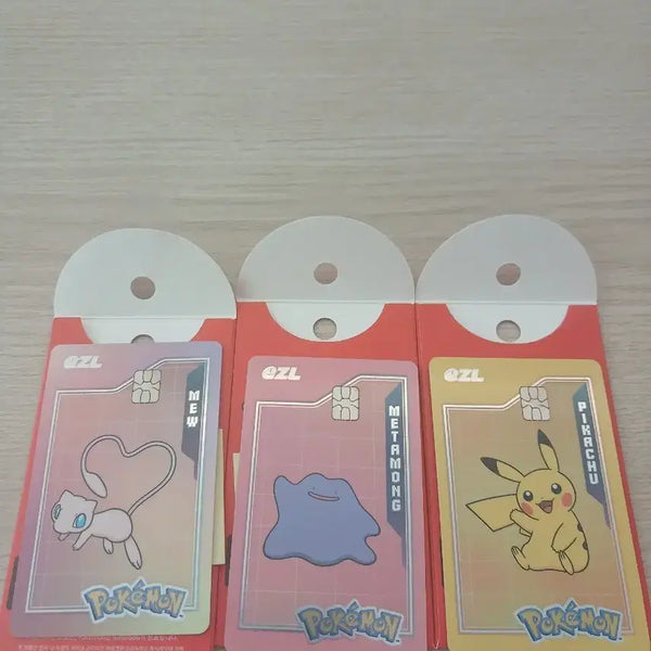 [BUNJANG] Pokemon Izle Transportation Card Set (Mew, Ditto, Pikachu) / 포켓몬 이즐 교통카드(뮤, 메타몽, 피카츄)