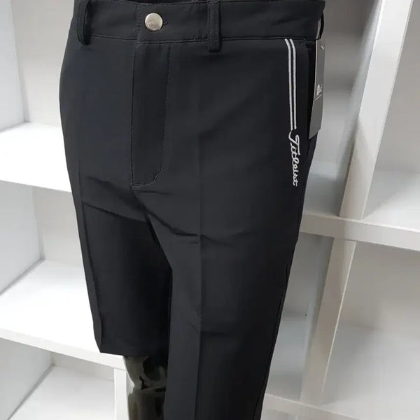 [BUNJANG] T-Logo Stretch Golf Shorts / 골프 T 스판 포인트 반바지