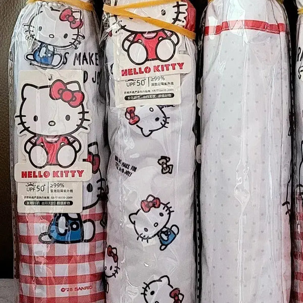 [BUNJANG] Sanrio Hello Kitty 3-Section Folding Umbrella/Parasol (Sealed New) / 산리오 정품 헬로키티 3단접이식 양산/우산(미개봉새상품)