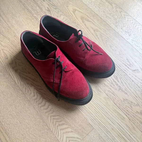 [BUNJANG] Winnie New York x Adieu Paris Suede Derby Shoes / 위니 뉴욕 x 아듀파리스 더비