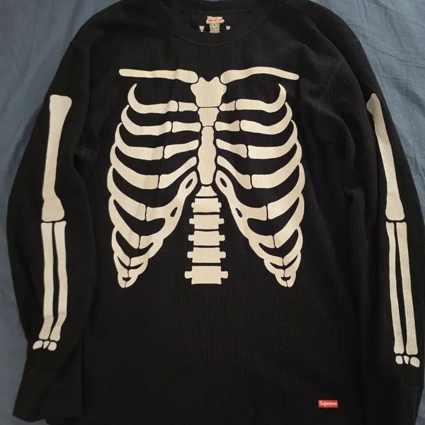 [BUNJANG] Supreme x Haynes Bones Thermal Crew Black XL / 슈프림 헤인즈 본즈 써멀 크루 블랙