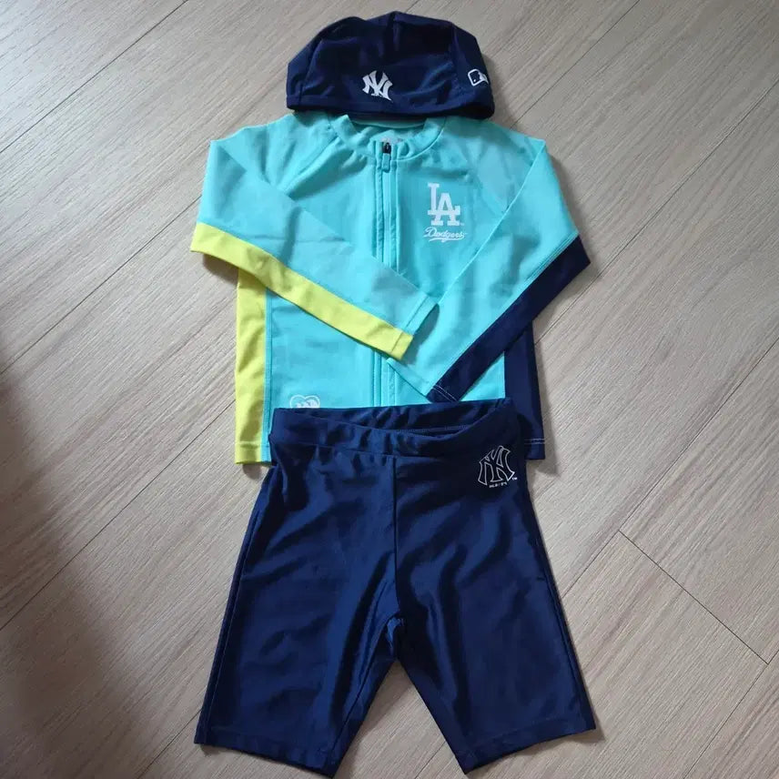 [BUNJANG] MLB Kids Rash Guard Set / MLB 키즈 래쉬가드 세트