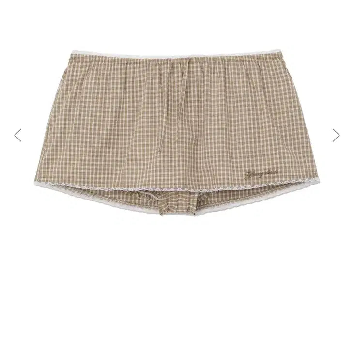 [BUNJANG] GLOWNY G CLASSIC LACE-UP MINI SKIRT (BEIGE) / glowny G CLASSIC LACE-UP MINI SKIRT