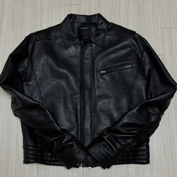 [BUNJANG] Archive Perking Leather Jacket / [2] 파아카이브 퍼커링 레더 자켓