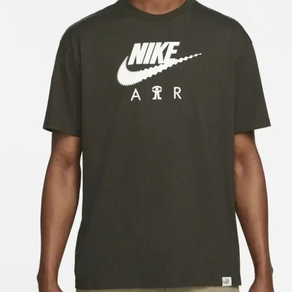 [BUNJANG] Nike Air Short Sleeve T-Shirt Khaki / 나이키 air 반팔 티셔츠 카키 (실측105)