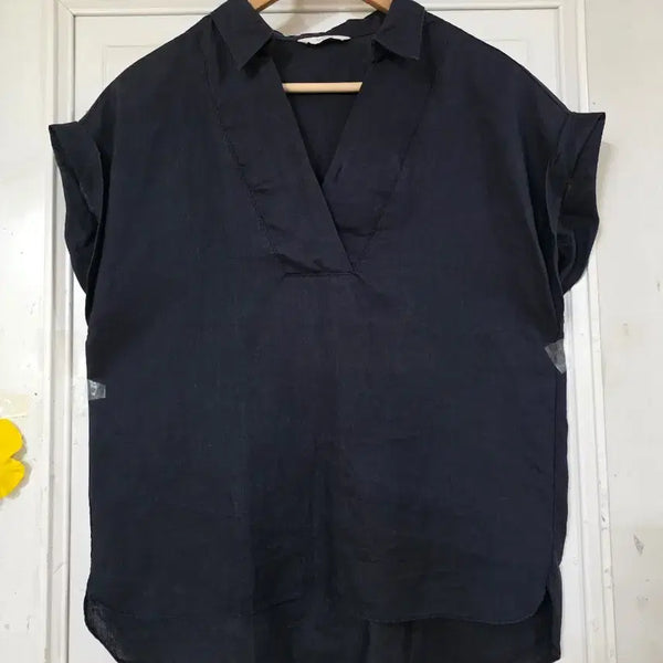 [BUNJANG] Linen Blouse / 여름. 시원한 고급스러운 디자인이쁜 마 린넨  블라우스. 거의새거