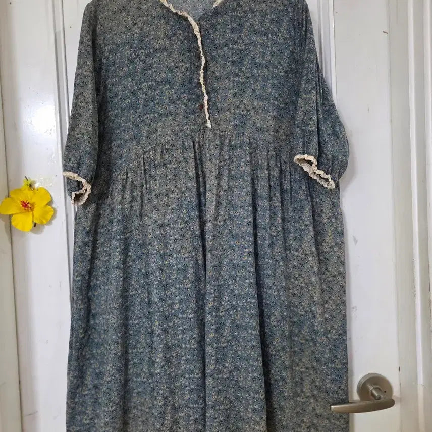 [BUNJANG] Summer Cotton Long Dress / 여름  귀엽고 시원한 고급스러운 디자인이쁜  면. 롱원피스