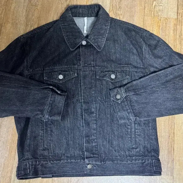 [BUNJANG] Noir Oversized Crop Denim Jacket (Black) / 노이어 오버핏 크롭 데님 자켓 (블랙) 청자켓 리바이스 무신사