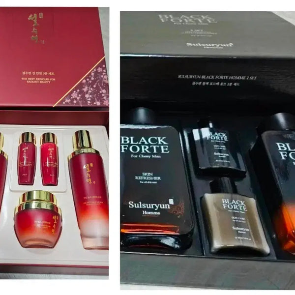 [BUNJANG] Seol Su Ryeon Basic Skincare Set (Men's & Women's) with Eye Cream / <4세트>설수련 남,여 화장품세트 /기초화장품/스킨/로션/아이크림