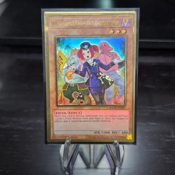 [BUNJANG] Yu-Gi-Oh! Archfiend's Staff-Bringer [MAGO-EN007] Premium Gold Rare English Edition / 유희왕 마계발 현세행 데스가이드 신일러 프리미엄 골드 레어 영판