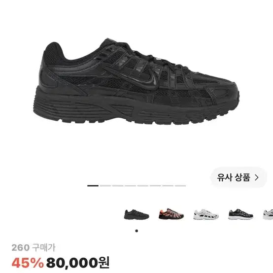 [BUNJANG] Nike P-6000 Black Sneakers (Size 260) / 나이키 p-6000 블랙 260