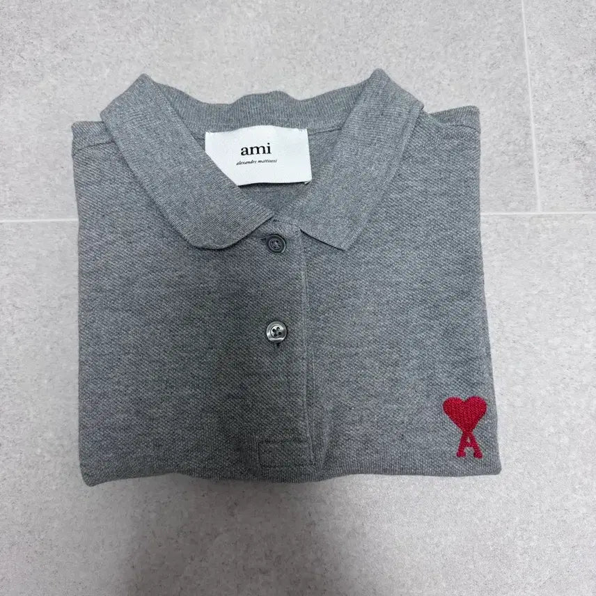 [BUNJANG] AMI Women's Short-Sleeve Polo Shirt Size S / 아미 여성용 반팔카라티 s사이즈