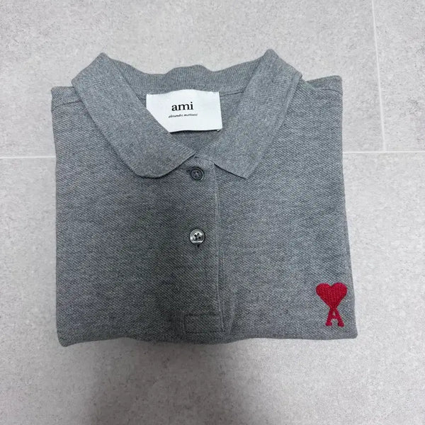 [BUNJANG] AMI Women's Short-Sleeve Polo Shirt Size S / 아미 여성용 반팔카라티 s사이즈