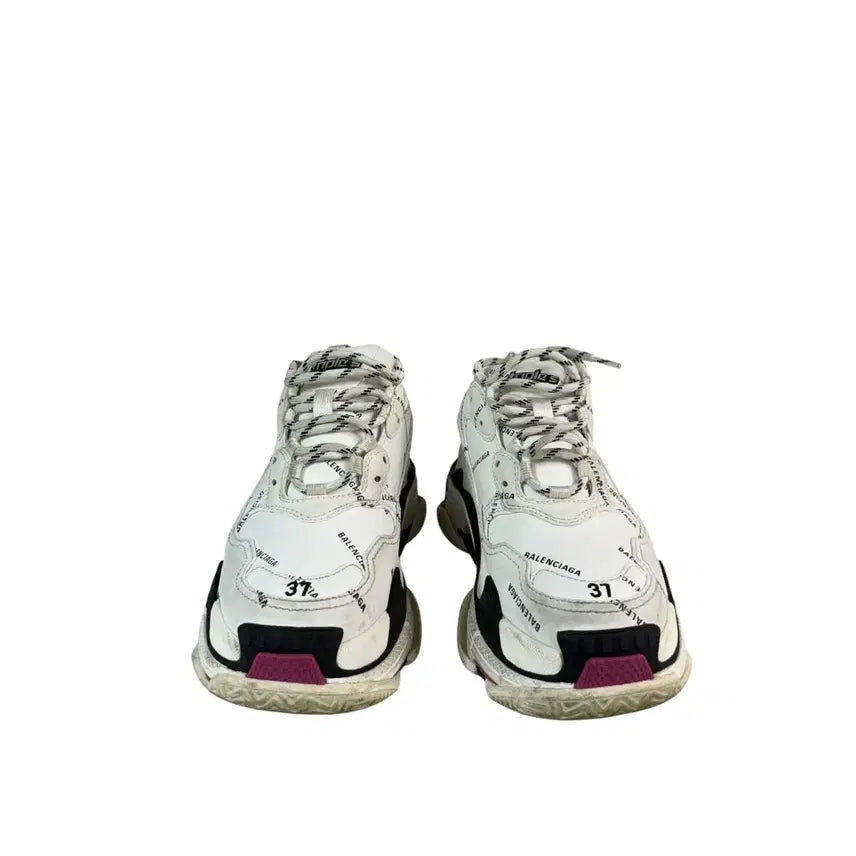[BUNJANG] Balenciaga Triple S Multicolor Logo Sneakers Size 37 / 37 / 발렌시아가 트리플 S 멀티로고 스니커즈