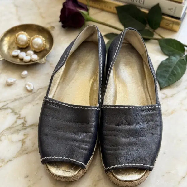 [BUNJANG] Prada Women's Espadrilles Navy / 프라다 여성 에스파듀 네이비