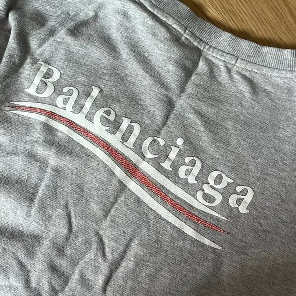 [BUNJANG] Balenciaga Crewneck Sweatshirt Grey / 발렌시아가 맨투맨 그레이