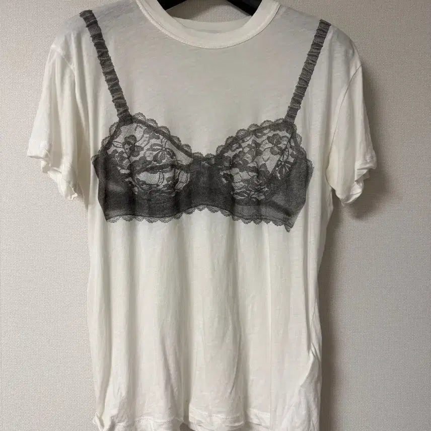[BUNJANG] Baqara Lingerie T-Shirt / 바퀘라 란제리 티셔츠