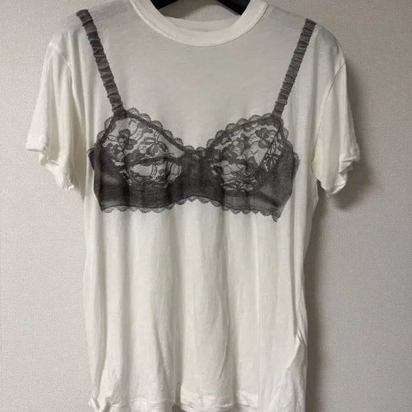 [BUNJANG] Baqara Lingerie T-Shirt / 바퀘라 란제리 티셔츠