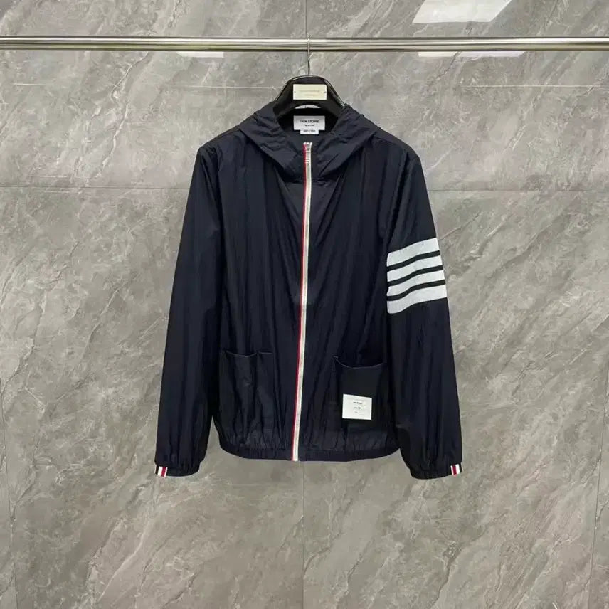 [BUNJANG] Thom Browne Ripstop Mesh 4-Bar Hoodie Jacket / 톰브라운 립스탑 메시 4-바 후드 재킷  매장구매