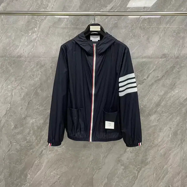 [BUNJANG] Thom Browne Ripstop Mesh 4-Bar Hoodie Jacket / 톰브라운 립스탑 메시 4-바 후드 재킷  매장구매