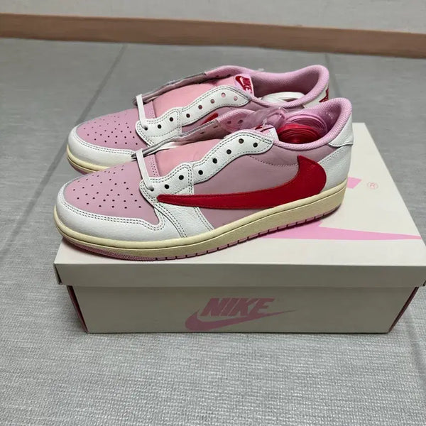 [BUNJANG] Air Jordan 1 Retro Low OG SP Travis Scott 'Sail Tropical Pink' / 조던 1 x 트래비스 스캇 레트로 로우 OG SP 세일 트로피컬 핑크