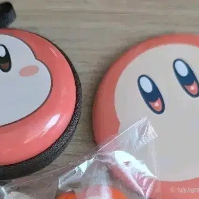 [BUNJANG] Kirby's Return to Dream Land: Waddle Dee Coin Purse & Mirror Set / 별의 커비 웨이들디 동전 지갑, 거울 굿즈