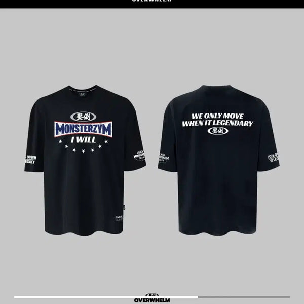 [BUNJANG] APDO x MONSTERZIM 2026 Limited Edition T-Shirt Size 3 / (미개봉)압도x몬스터짐 2026 한정판 티셔츠 3사이즈 압도올라잇프리덤본투윈