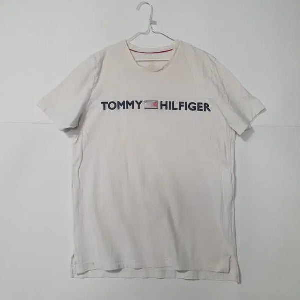 [BUNJANG] Tommy Hilfiger Short Sleeve T-Shirt White / 타미힐피거 반팔 티셔츠 화이트 0274