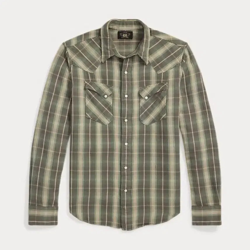 [BUNJANG] RRL Plaid Western Shirt / 더블알엘 플레드 웨스턴 셔츠