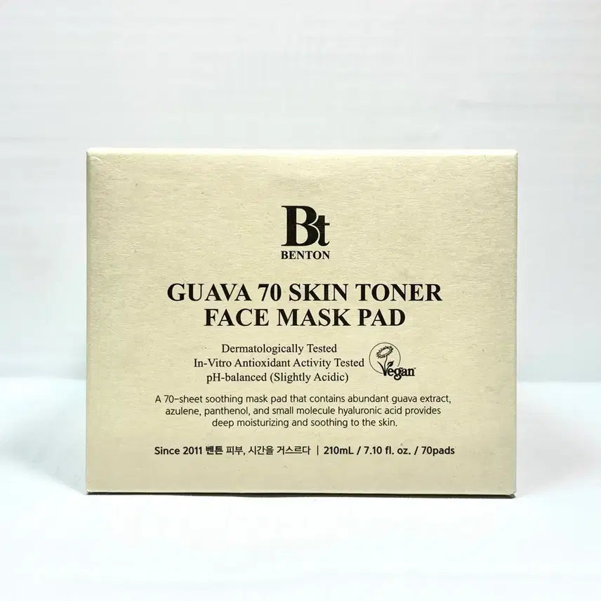 [BUNJANG] Benton Guava 70 Skin Toner Calming Pad / 벤튼 구아바 70 스킨 토너 진정 패드 새상품