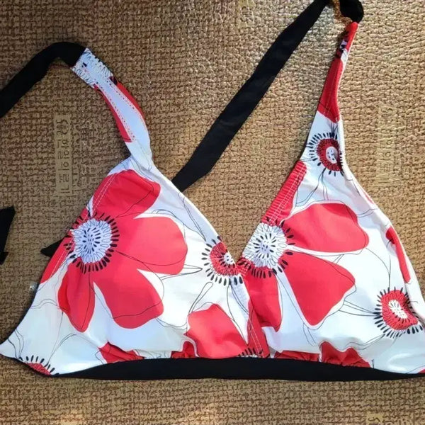 [BUNJANG] Flower Pattern Bikini Swimsuit / 플라워 패턴 비키니 수영복