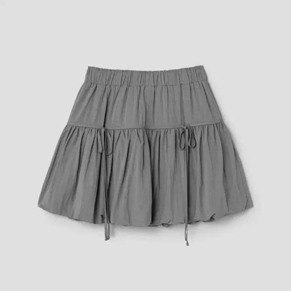 [BUNJANG] 8 Seconds Balloon Mini Skirt Khaki/Grey XS / 에잇세컨즈 벌룬 미니 스커트  xs