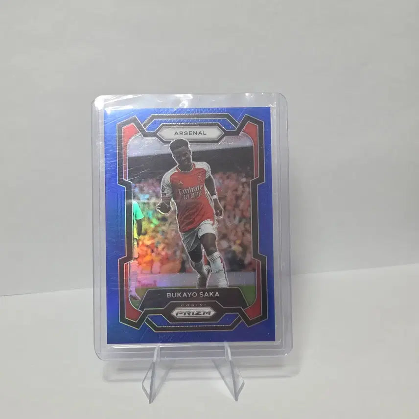 [BUNJANG] Bukayo Saka Arsenal Blue Prism Parallel Panini Limited Edition Card / [299한정] 부카요 사카 아스날 블루 프리즘 패러렐 파니니 한정