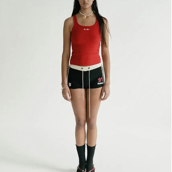 [BUNJANG] Vintage Club Boy Shorts - Black / 빈티지 클럽 보이 숏츠 - 블랙