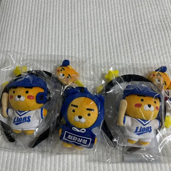 [BUNJANG] Samsung Lions x Ryan Collaboration Keychain Set / 삼성 라이온즈 x 라이언 키링 2종