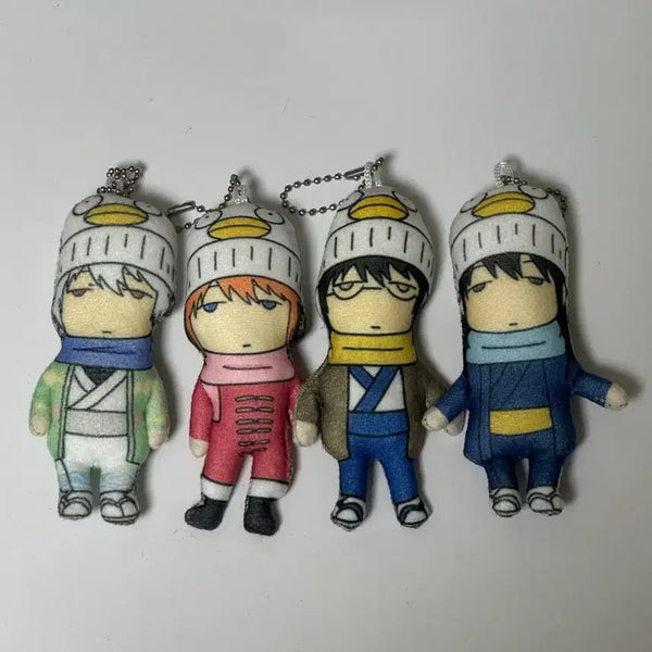 [BUNJANG] Gintama Wire Stuffed Doll Keychain Set / 은혼 철사인형 키링 누이 긴토키 카구라 신파치 카츠라
