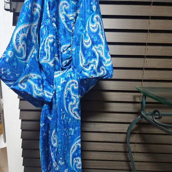 [BUNJANG] Marina Rinaldi 100% Silk Halterneck Blouse / 마리나 리날디 실크 100% 홀트넥블라우스