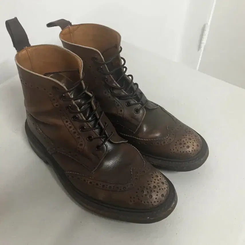 [BUNJANG] Trickers Stow Brogue Boots - Acorn / Trickers 트리커즈 스토우 아콘 8.5