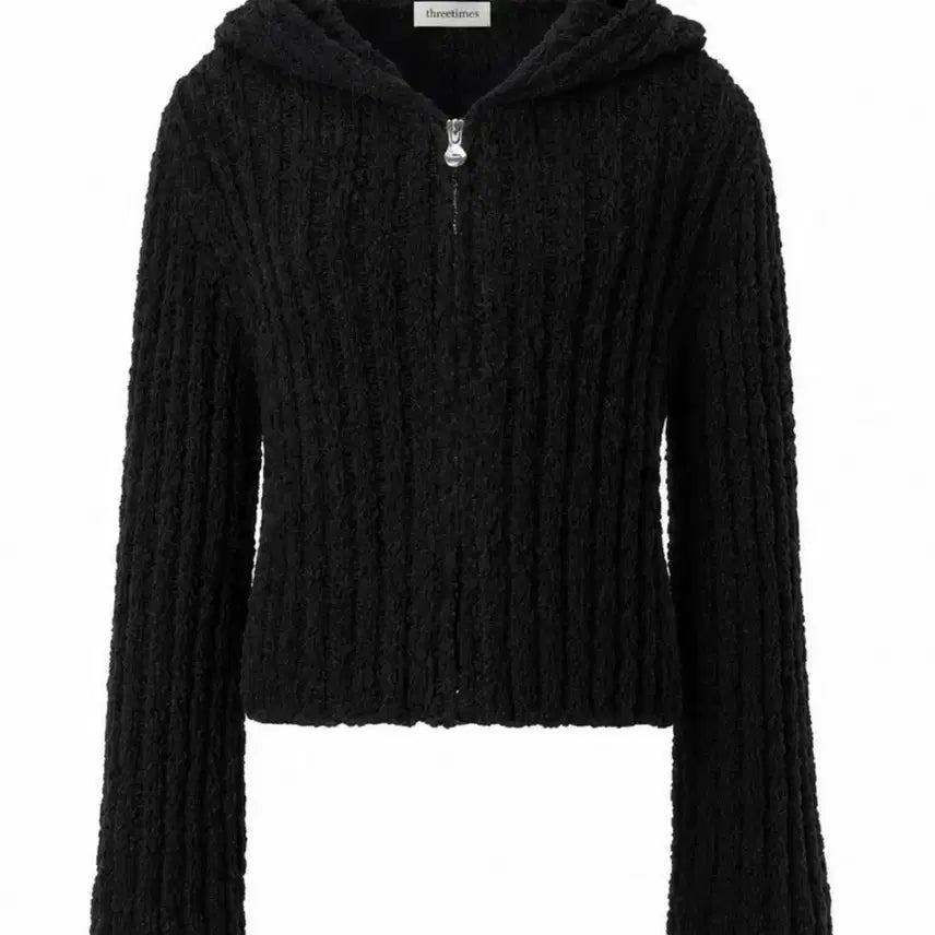 [BUNJANG] 3 TIMES Candle Knit Cardigan Black / 쓰리타임즈 캔들니트 가디건 블랙