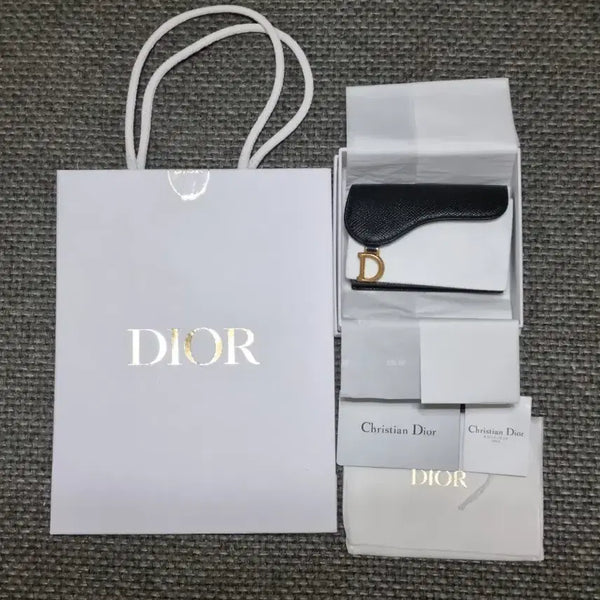 [BUNJANG] Dior Saddle Wallet Black / 디올새들지갑블랙(정품감정서)