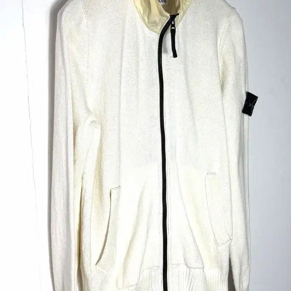 [BUNJANG] Stone Island Hooded Zip-Up Knit Jacket / 스톤아일랜드 후드집업