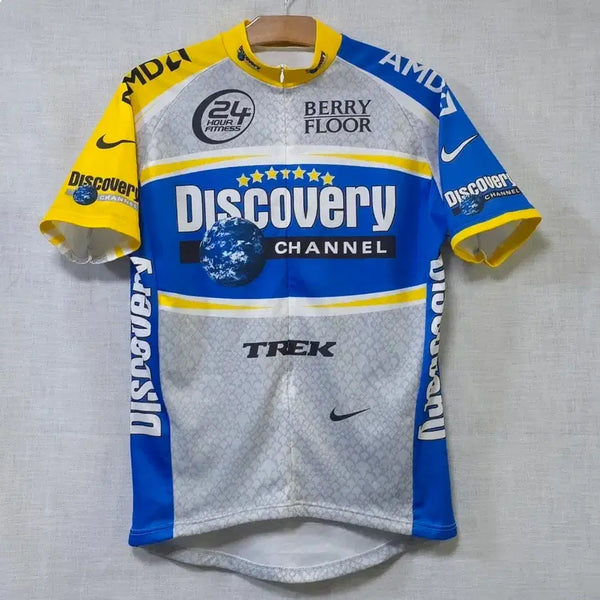 [BUNJANG] Nike Discovery Channel Pro Cycling Team Vintage Jersey DRI-FIT Made in Italy / 나이키 정품 이태리 생산 디스커버리 사이클링 져지 드라이핏 자전거 90 95