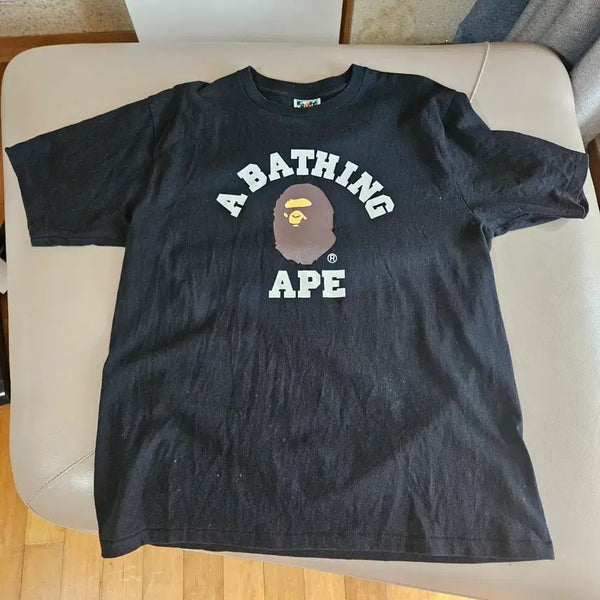 [BUNJANG] BAPE College T-Shirt Black / [L] 베이프 컬리지 티셔츠 블랙