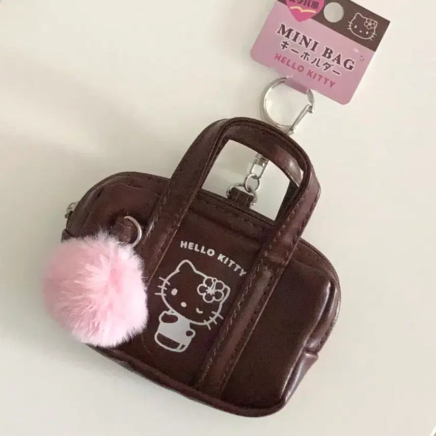 [BUNJANG] Hello Kitty Gyaru Mini School Bag Pouch Keychain / 키티 갸루 미니 스쿨백 파우치 키링  일본정품 미니어쳐 키링