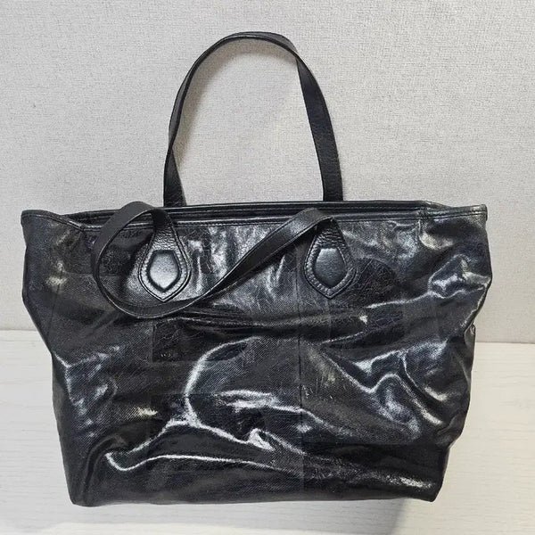 [BUNJANG] Bally Black Leather Tote Bag with Pouch / 발리 BALLY 정품 블랙 레더 토트백 (파우치 포함)
