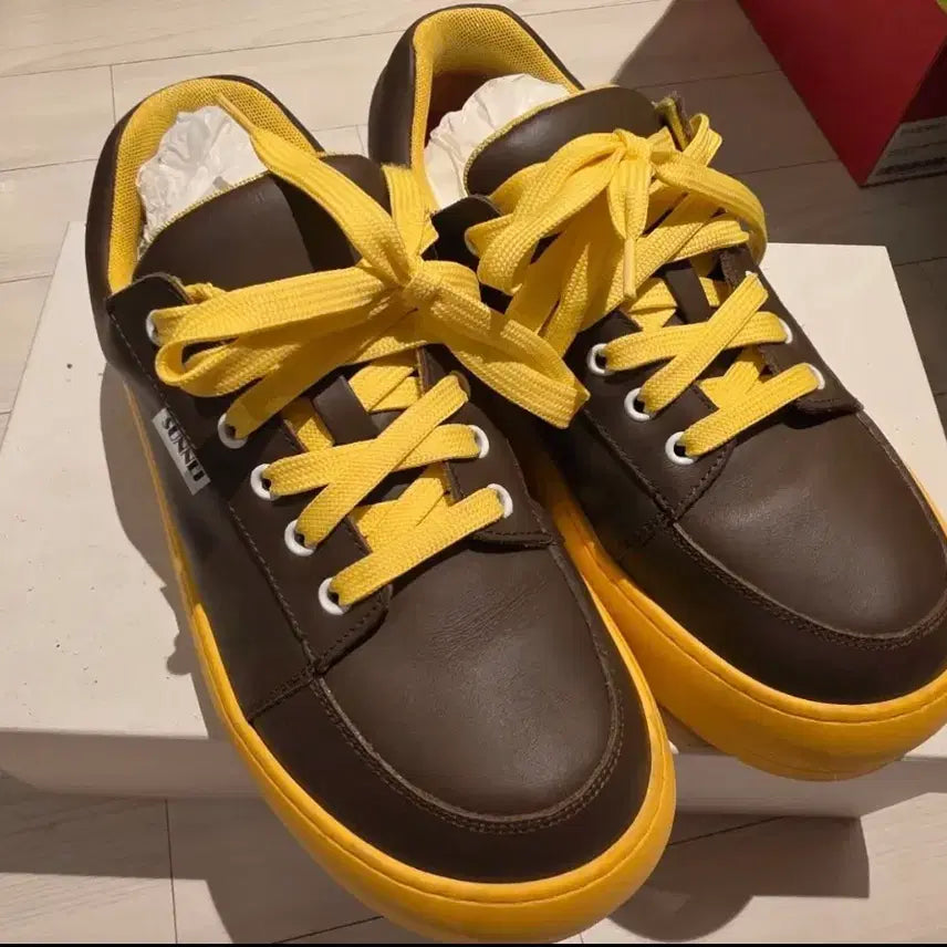 [BUNJANG] Sunnei Dreamy Sneakers Brown/Yellow Size 40 (250mm) / 써네이 드리미 sunnei 40 250