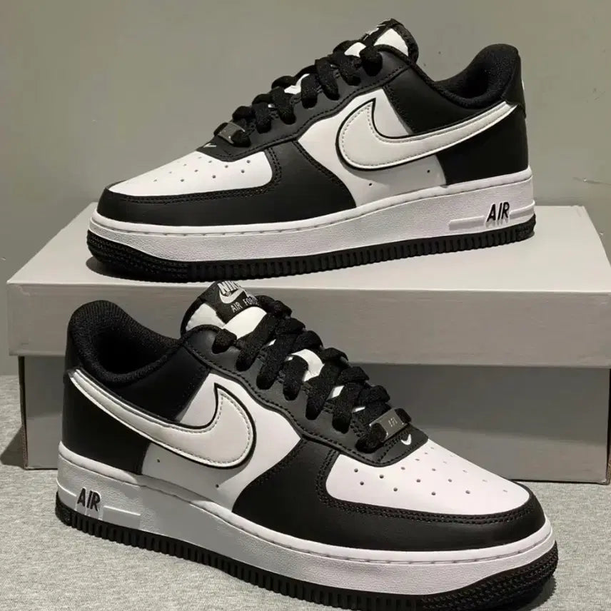 [BUNJANG] Nike Air Force 1 Low-Top "Panda" Sneakers / Nike Air Force 1 "Panda" 로우탑 스니커즈 남녀 공용 화이트/블랙