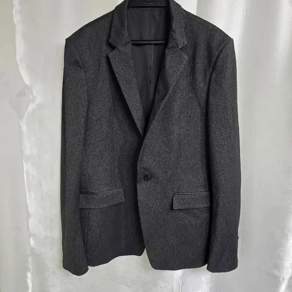[BUNJANG] System Men's Dark Grey Suit Jacket / SYSTEM 시스템 다크 그레이  남성 정장 재킷 (2326)